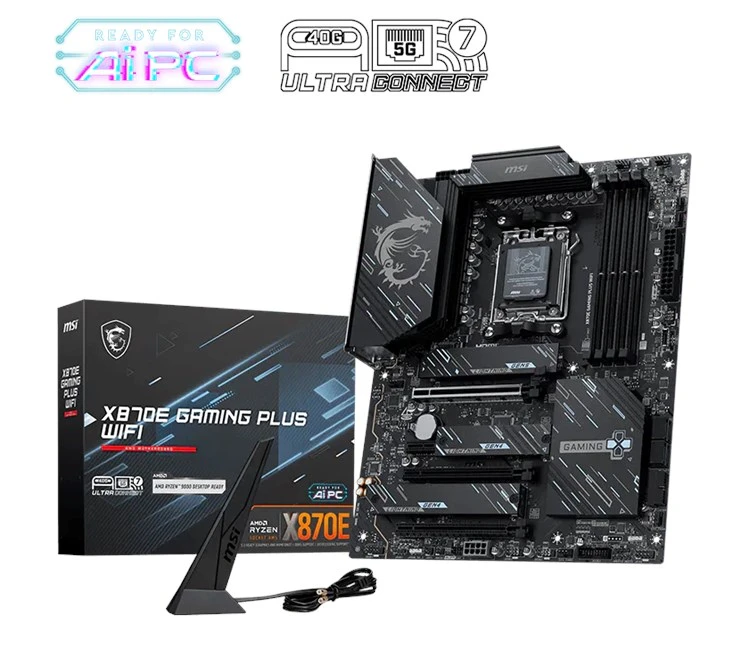 MSI X870E Gaming Plus Wifi AM5 Ryzen D5 Type-C